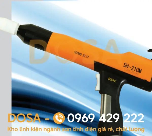Tay súng phun sơn tĩnh điện SOOHO chính hãng, bền bỉ