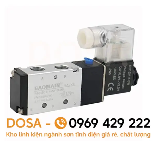 Van điện từ khí nén 12V chính hãng, giá rẻ nhất hiện nay