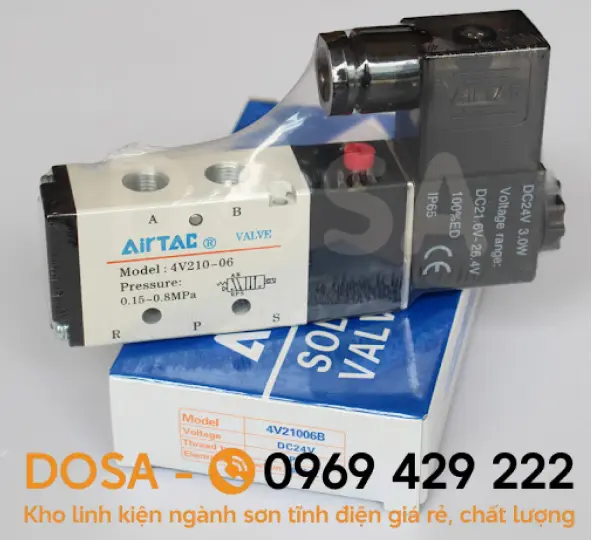 Van điện từ khí nén 24VDC chất lượng, giá rẻ nhất hiện nay