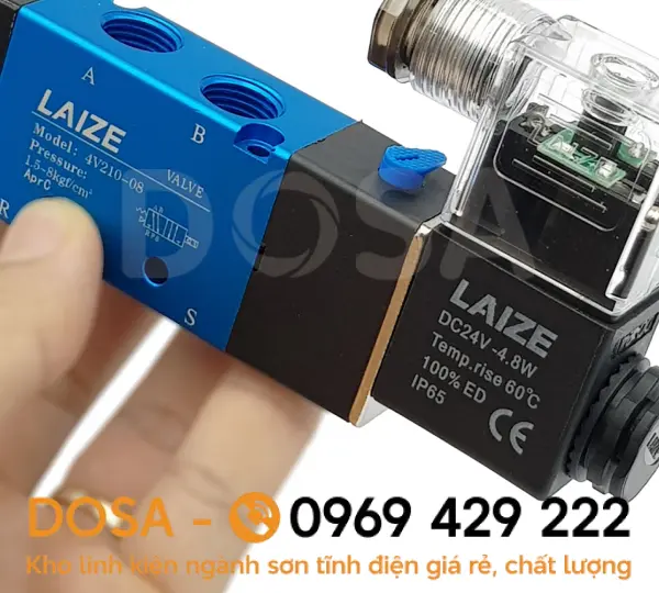 Van điện từ khí nén 24VDC chất lượng, giá rẻ nhất hiện nay
