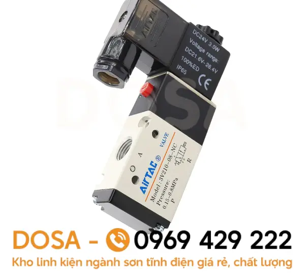 Van điện từ khí nén 24VDC chất lượng, giá rẻ nhất hiện nay