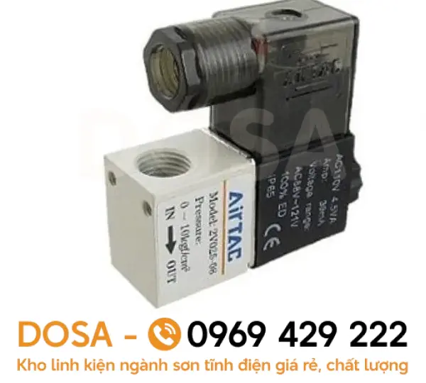 Van điện từ khí nén 1 chiều chính hãng, giá cạnh tranh