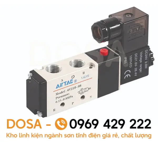 Van điện từ Airtac 24V siêu bền, giá rẻ nhất thị trường