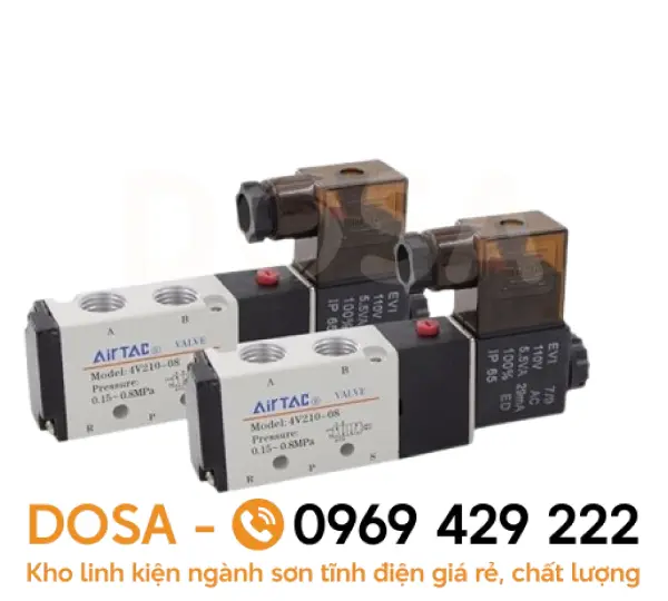 Van điện từ Airtac 24V siêu bền, giá rẻ nhất thị trường