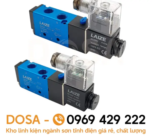 Van khí nén 5/2 24V chất lượng, giá rẻ nhất hiện nay