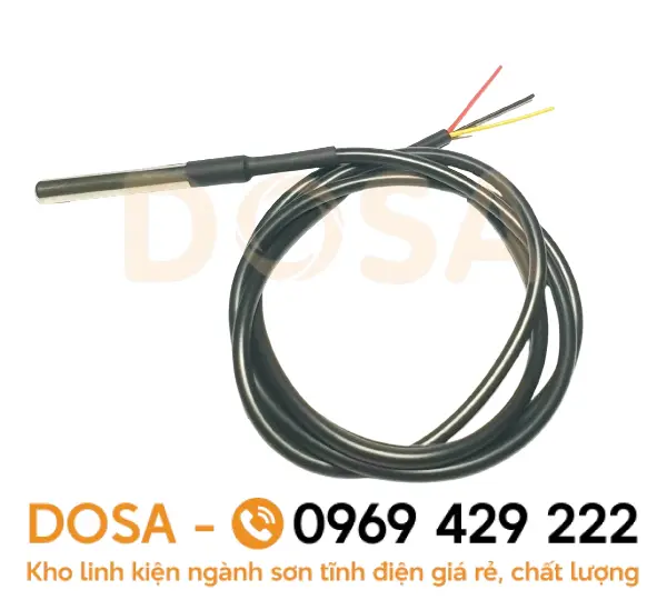 Cảm biến nhiệt độ DS18B20 dây chống nước, chất lượng, giá rẻ