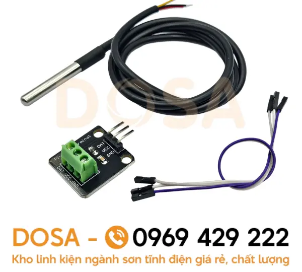 Cảm biến nhiệt độ DS18B20 dây chống nước, chất lượng, giá rẻ