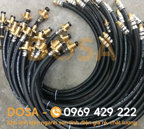 Dây đuôi heo dẫn gas cao áp bằng cao su cao cấp, giá rẻ