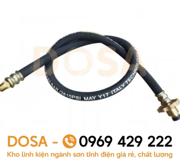 Dây đuôi heo dẫn gas cao áp bằng cao su