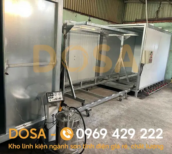 Lắp đặt lò sơn tĩnh điện tại Gia Lai, Bình Định giá rẻ