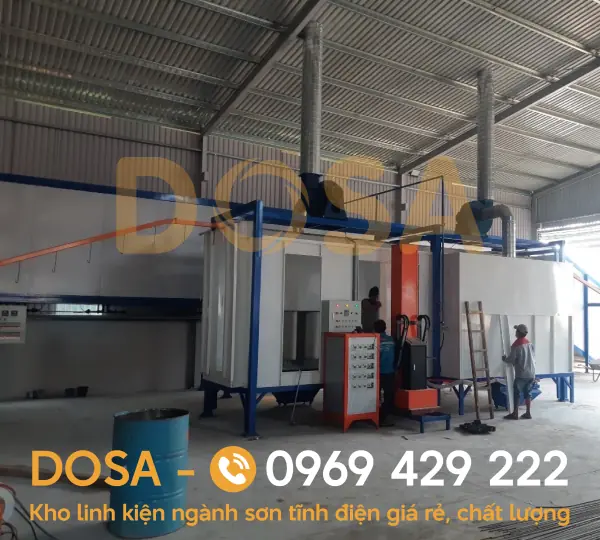 Lắp đặt lò sơn tĩnh điện tại Gia Lai, Bình Định giá rẻ