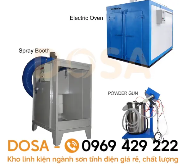 Hệ thống dây chuyền sơn tĩnh điện mini giá cạnh tranh