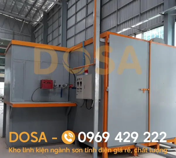 Buồng sấy sơn tĩnh điện do DOSA hỗ trợ lắp đặt