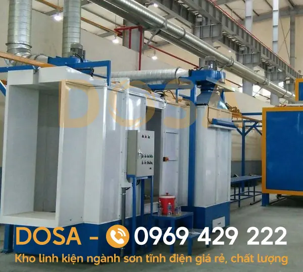 Các bộ phận và chức năng của buồng sấy sơn tĩnh điện